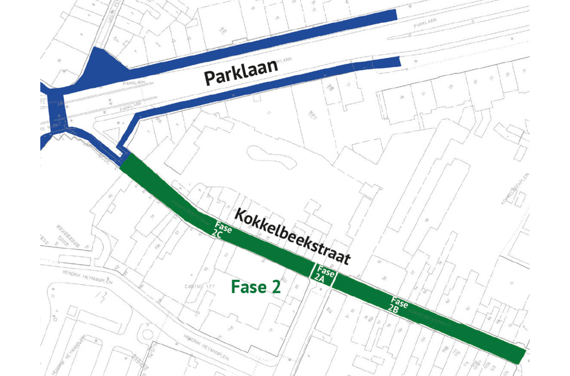 Fase 2 Kokkelbeekstraat | Fasering nutswerken
