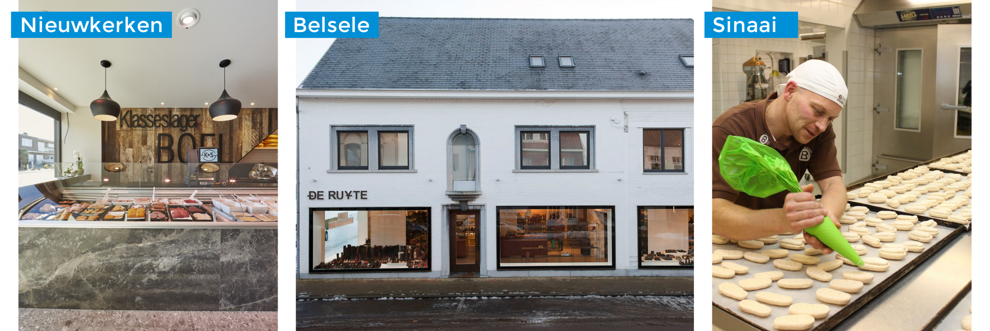 Nieuwkerken | Slagerij Boel - Belsele | De Ruyte - Sinaai | Bakery Art